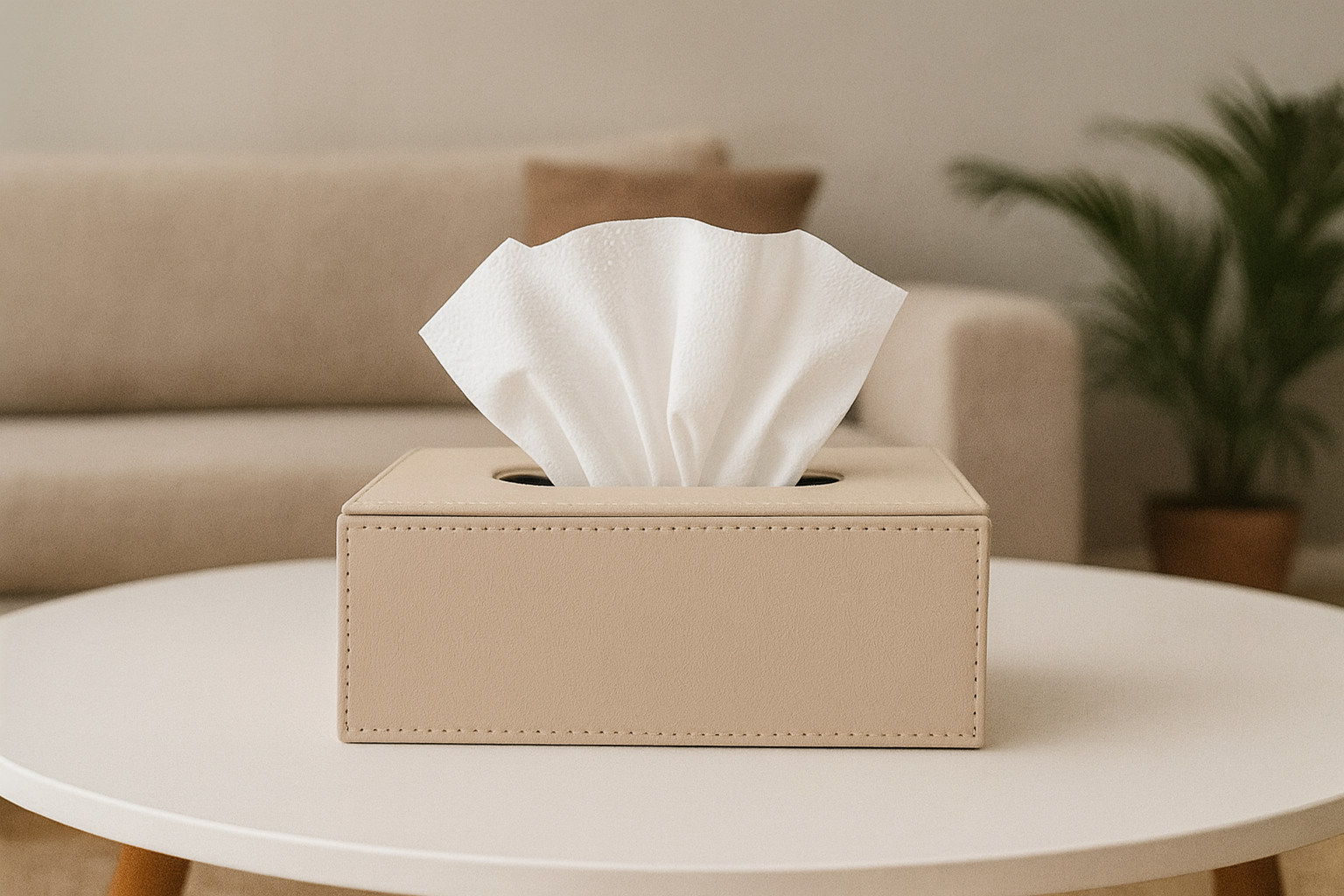 Balmoral Tissue Box - Ivory