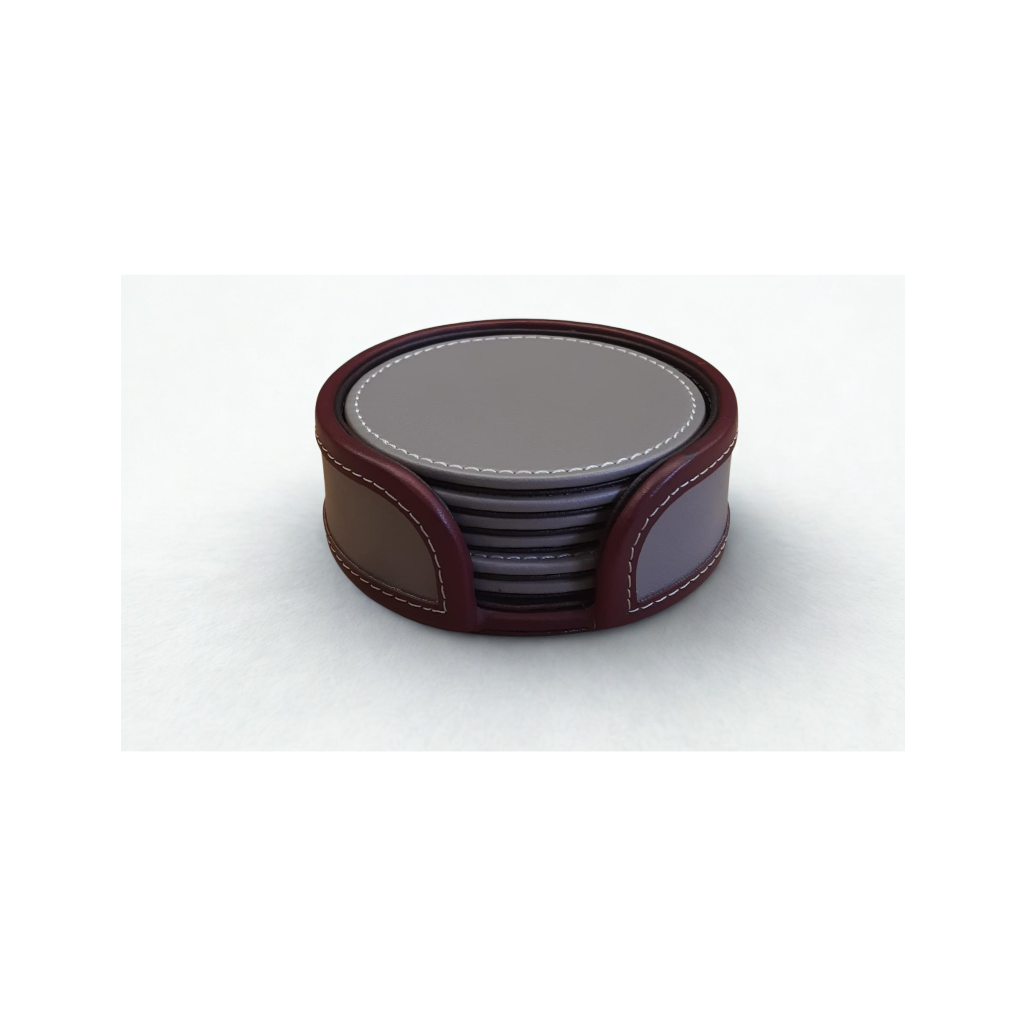 Oxford Leather Coasters – Set of 6