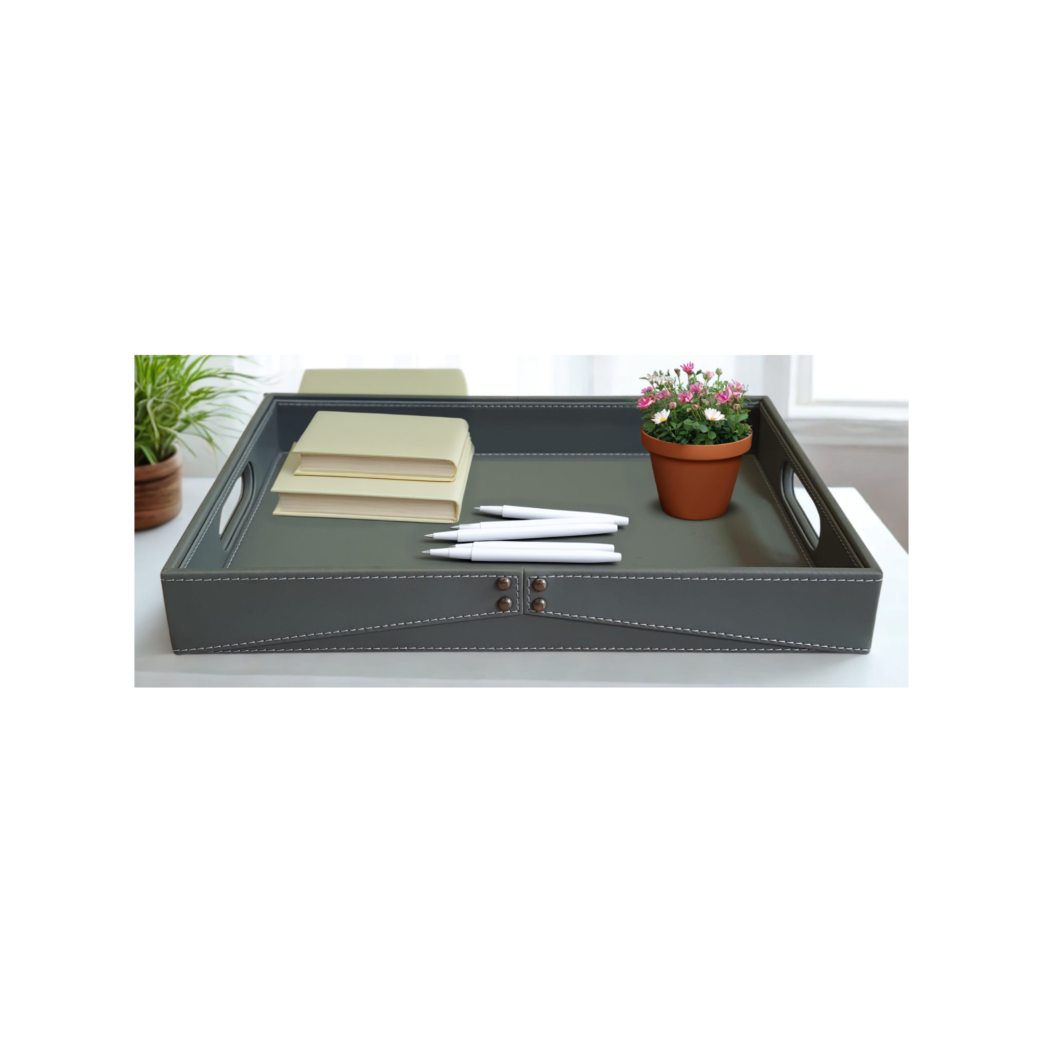 Chelsea Grace Leather Multi-purpose Tray - Large