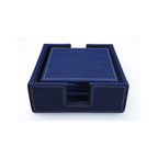 Ashford Leather Coasters – Navy Blue (Set of 6)